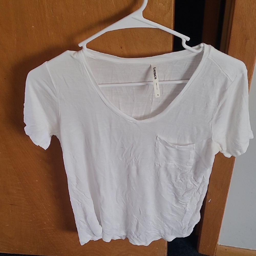 Women's White V-Neck T-Shirt